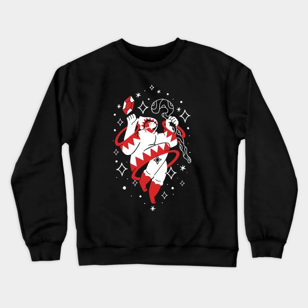 Guardian of The Light - White Mage Crewneck Sweatshirt by demonigote